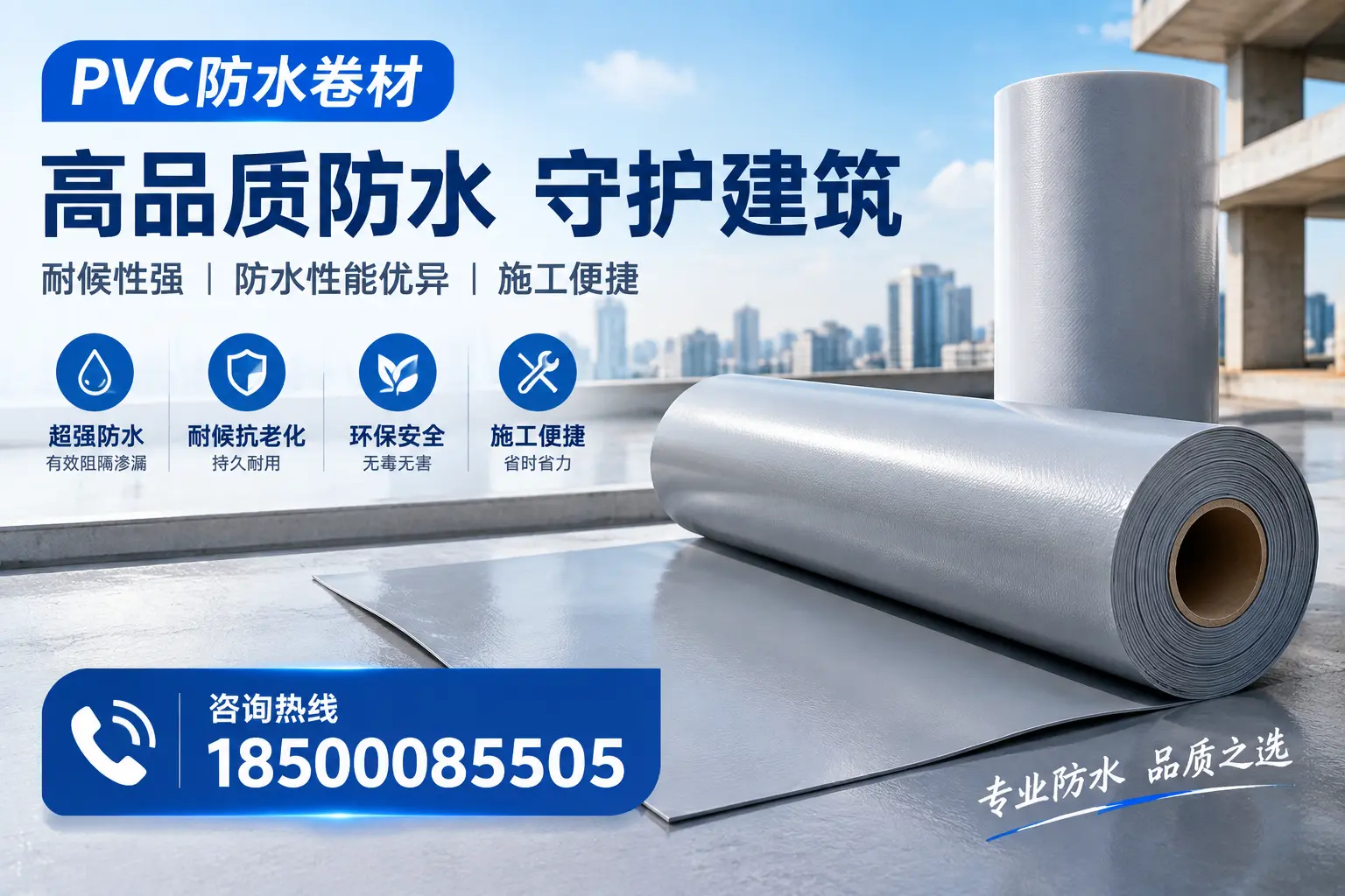 PVC防水卷材的防水效果评测，适合锦州的科学依据